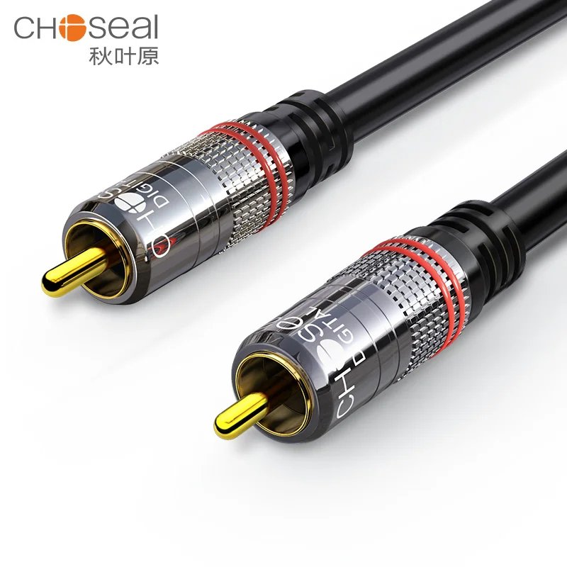 CHOSEAL RCA Subwoofer Cable Digital Coaxial Audio Cable RCA Male to Male SPDIF Cable for Subwoofer Home Theater Amplifier