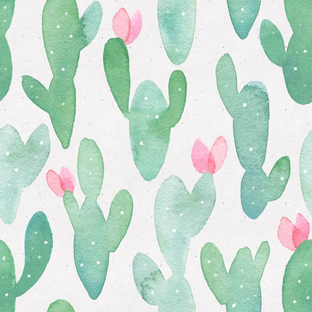 Waterproof Cactus Peel And Stick Wallpaper Removable For Lockers Green/Pink Vinyl Self Adhesive Wallpaper Kidroom Home Decorate