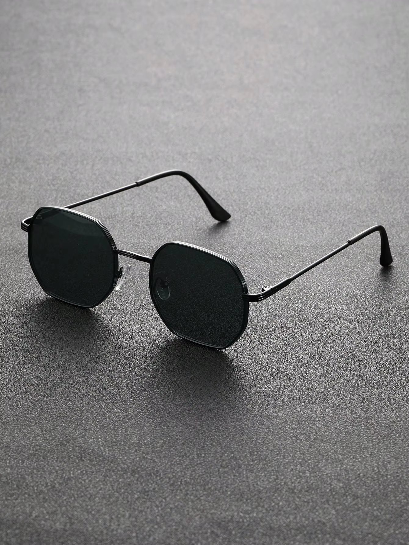 1pc Unisex Geometric Metal Frame Temperament Fashion Glasses For Outdoor Travel Driving Daily Life Accessories