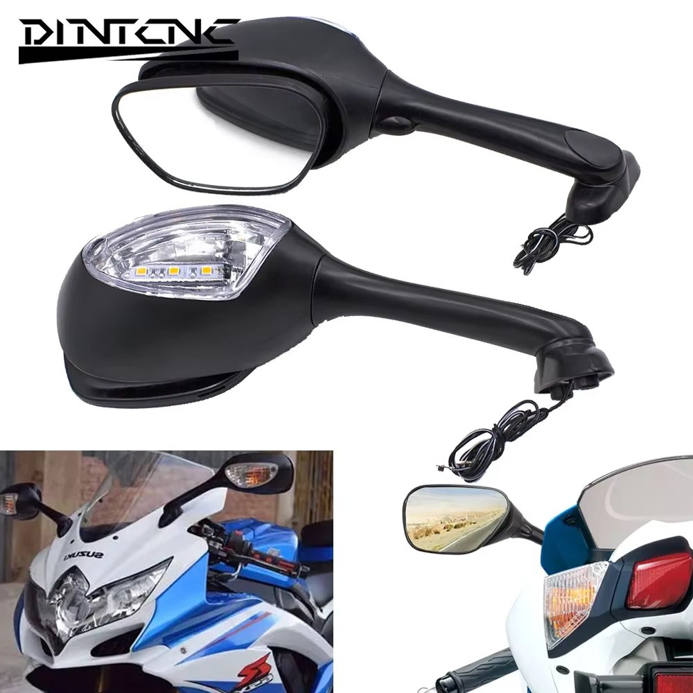 LED Mirror Universal for GSXR1000 K5 K6 K7 K8 K9 Sv650 Sv650s Sv1000s Sv1000 Motorcycle Rearview Mirror Moto Accessories