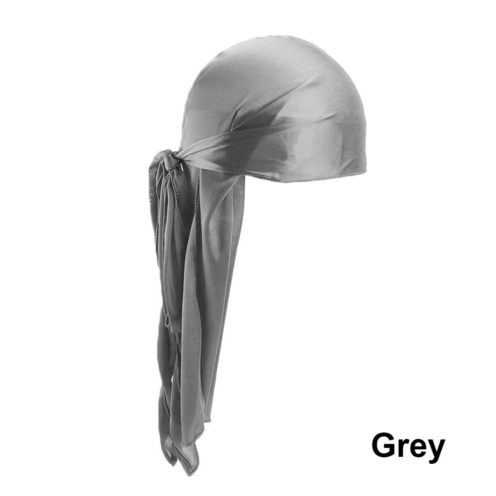 Elastic Men Women Pre-Tied Cancer Head Scarf Headwrap Silk Durag Pirate Hat Bandana Turban Hijab