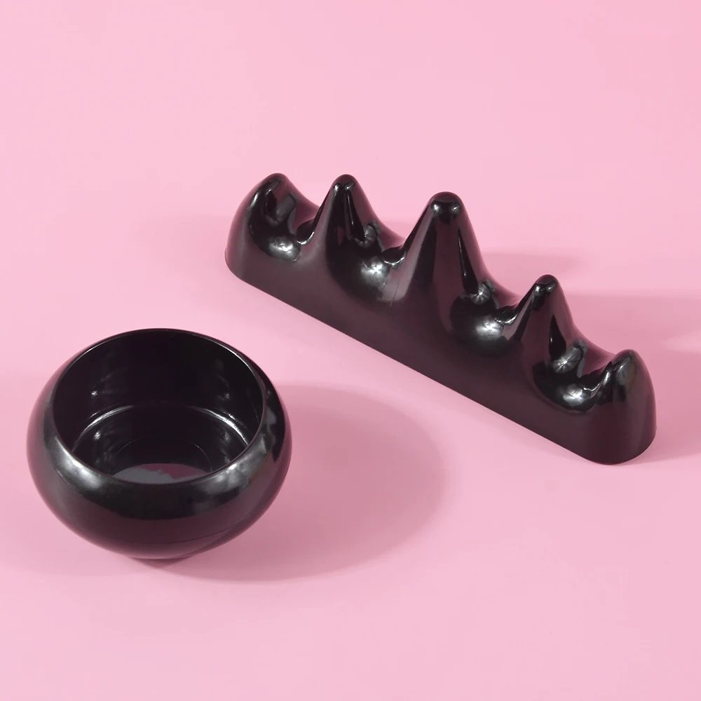 1set Professional Nail Brush Washing Equipment  Acrylic Liquid Powder Container Nail Cup Nail Rrush Holder Manicure Tools