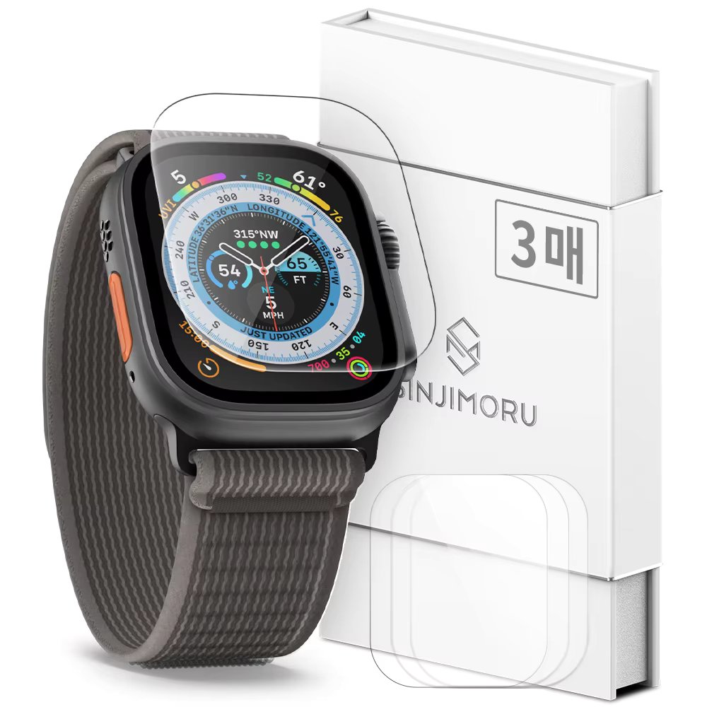 3 sheets Apple Watch Tempered Glass Liquid Crystal protective film Apple Watch Ultra 2 49mm