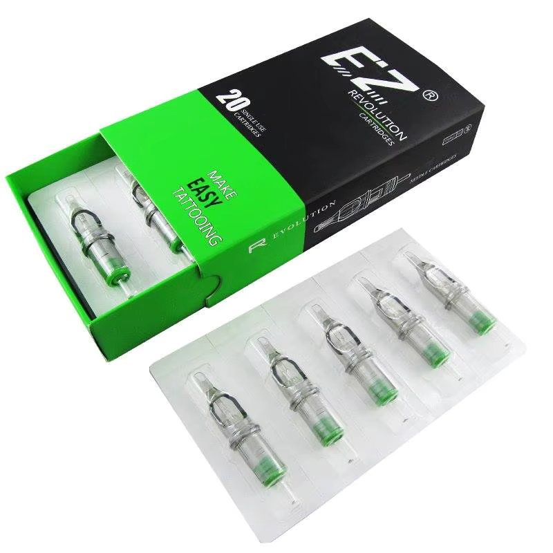 EZ Revolution Cartridge Magnum Tattoo Needles #08 0.25mm Long Taper 5.5mm for Cartridge machine and grips 20pcs/box