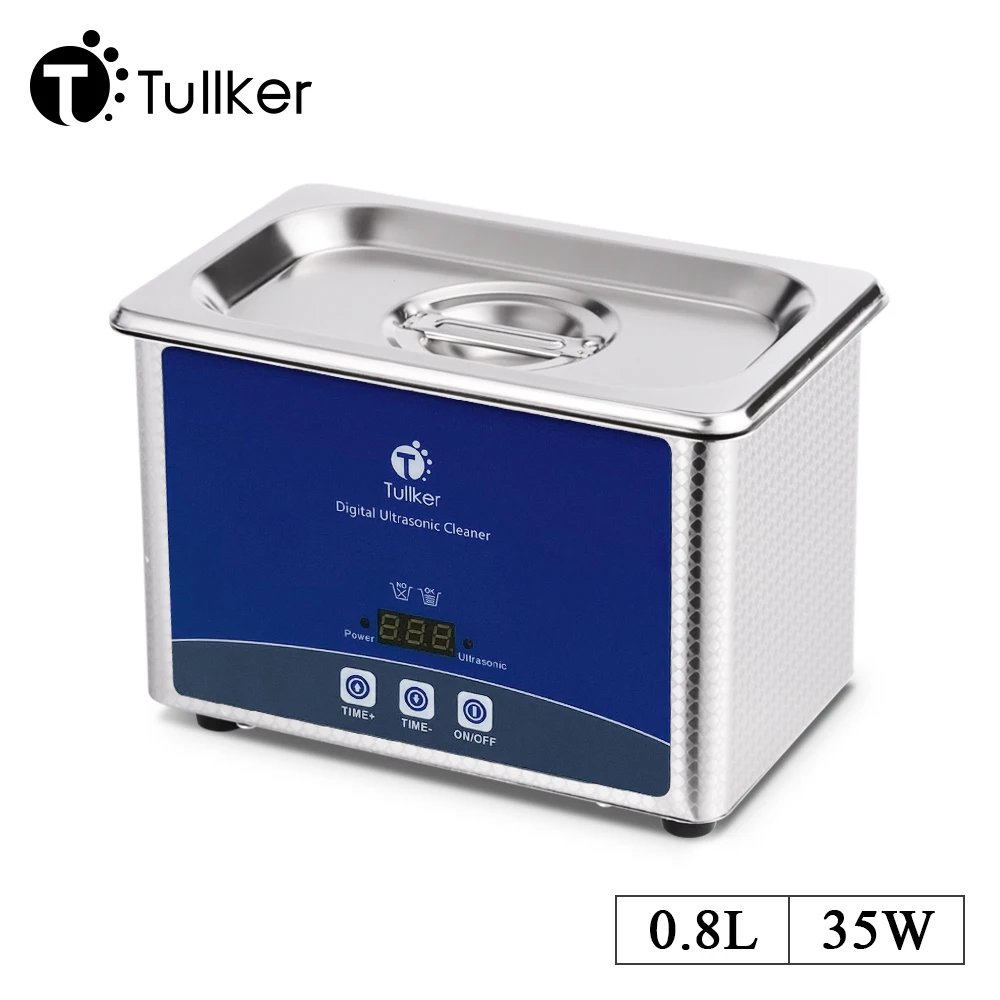 Tullker 0.8L 6L 10L 30L 38L Digital Ultrasonic Cleaner Bath Injector DPF Jewelry Metal Carburetor Ultrasound Cleaner Degreasing