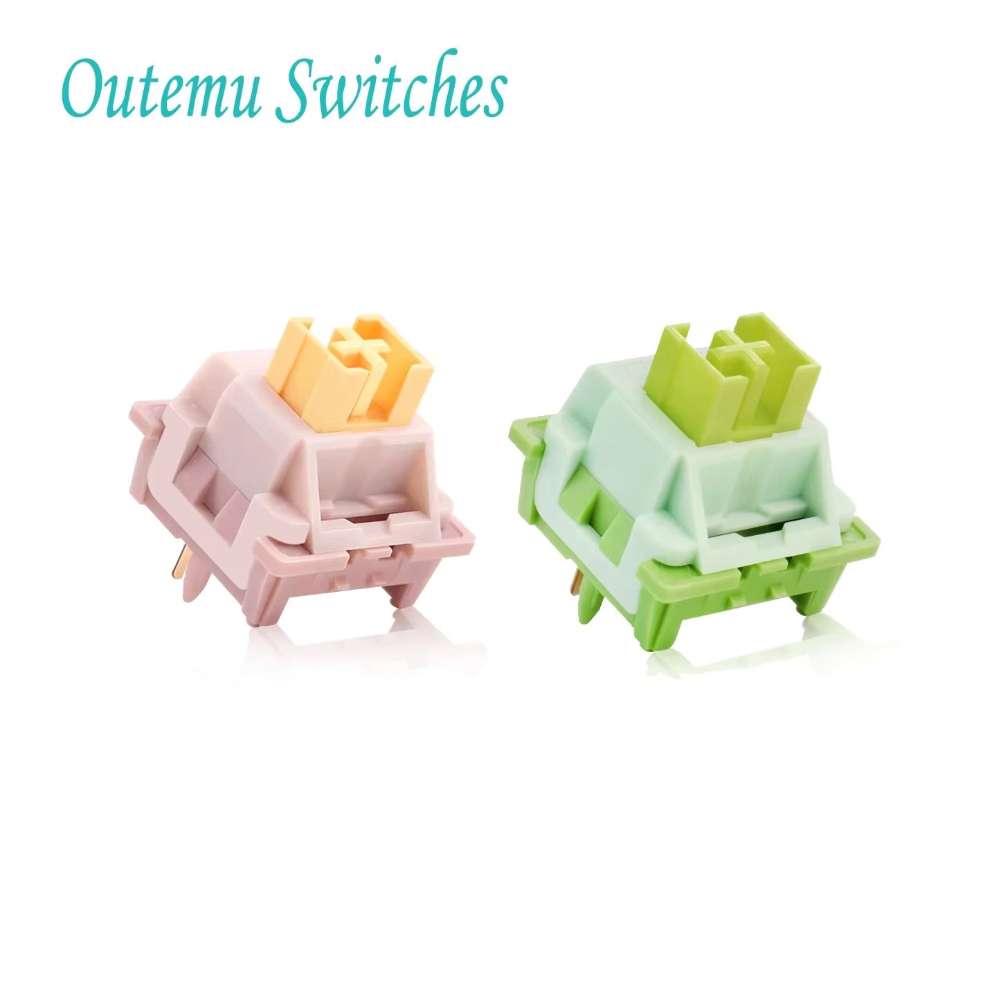 Outemu Peach/Lemon V2 Switch Lubed Update Silent Switches Mechanical Keyboard Linear Tactile 5Pin Custom Hot-swap DIY