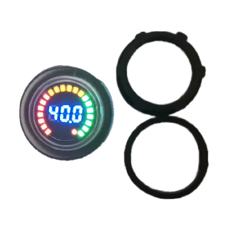 Taidacent Diameter 30mm Round volte Meter Lithium Batteries DC Power Supply Tester Lead Acid Li Battery Waterproof Voltage Gauge