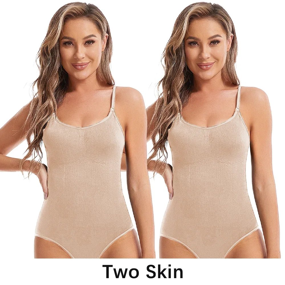 U Neck Bodysuit High Elastic Compression Body Suits Open Crotch Shapewear Women Seamless Tummy Control Buttock Lifting Shaper