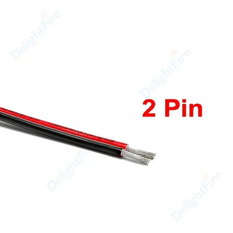 2pin red black