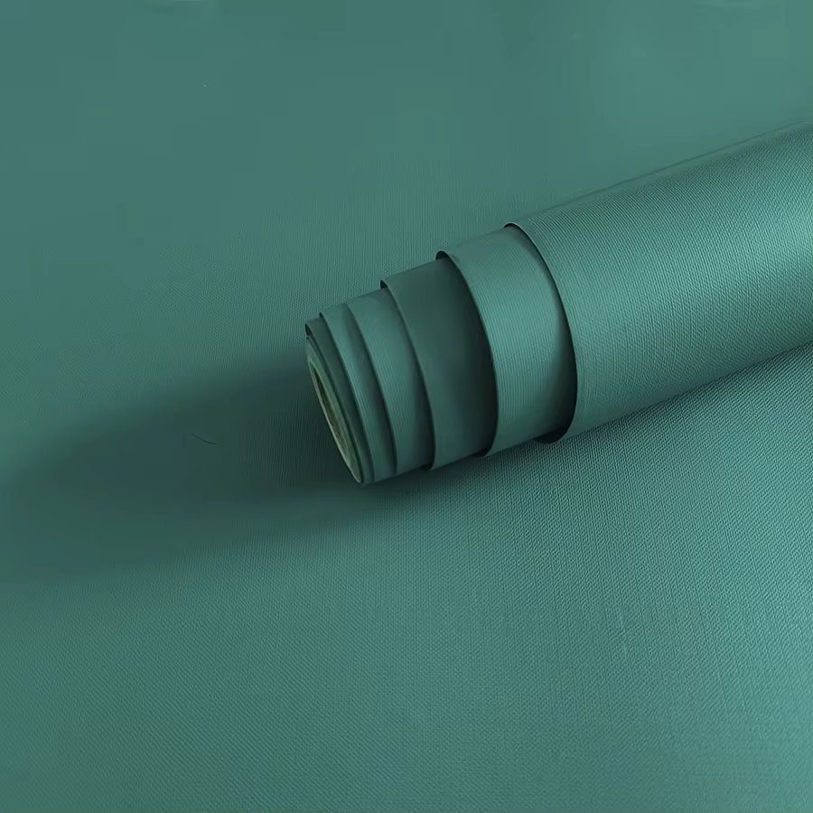 Aluminum film peeling self-adhesive wallpaper solid color waterproof wall sticker bedroom background wall decoration sticker