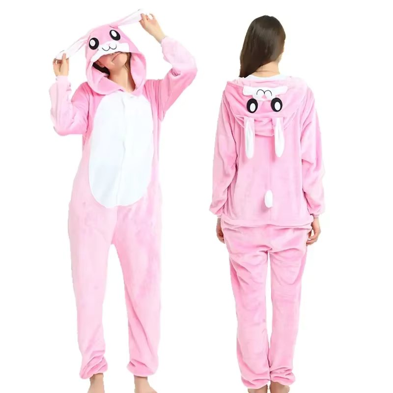 Adults Animal Onesies Unicorn Pajamas Sets Sleepwear Women Men Winter Unisex Unicornio Costumes Kids Cartoon Flannel Pajamas