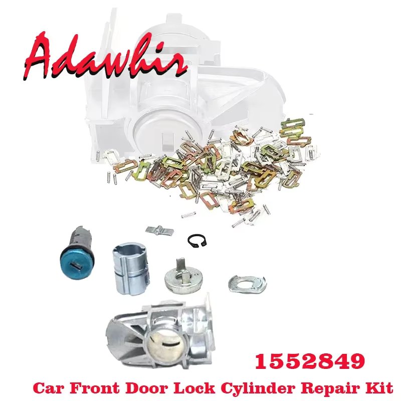 1 Set Car Front Door Lock Cylinder Repair Kit 1552849 for Ford for Focus for C-Max for S-Max