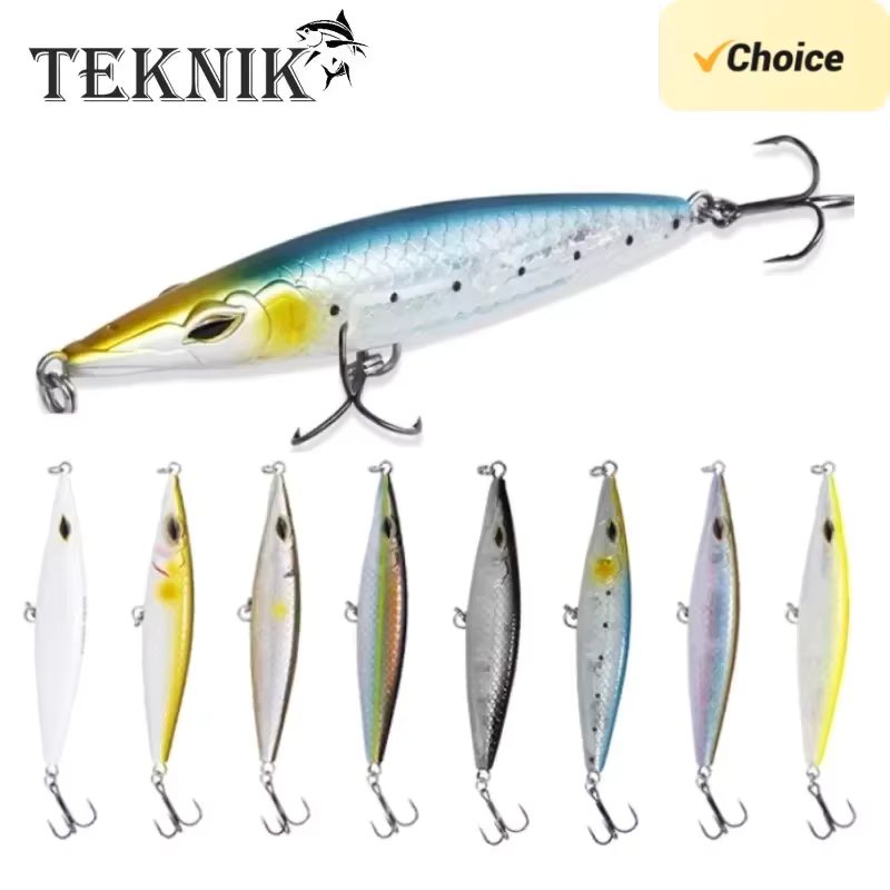 Teknik Fishing Lure 2024 Floating Pencil Bait 90/110/130mm Stickbait Asturies Wobbler Topwater asturie Lures for seabass bonitos