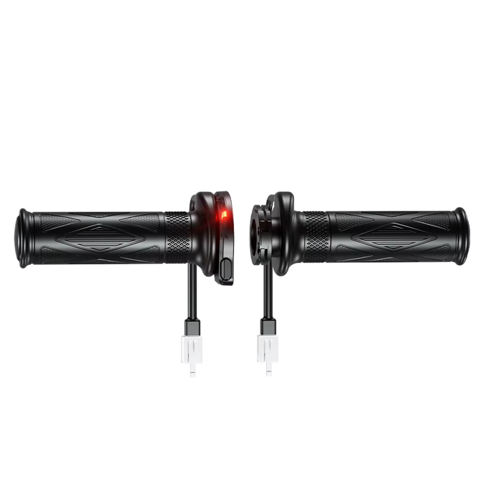 Warm Hand Grips Waterproof Motorcycle ATV Hand Heated Grips DC 12V Electric Heating Handle Smart Temperature Control for Winter