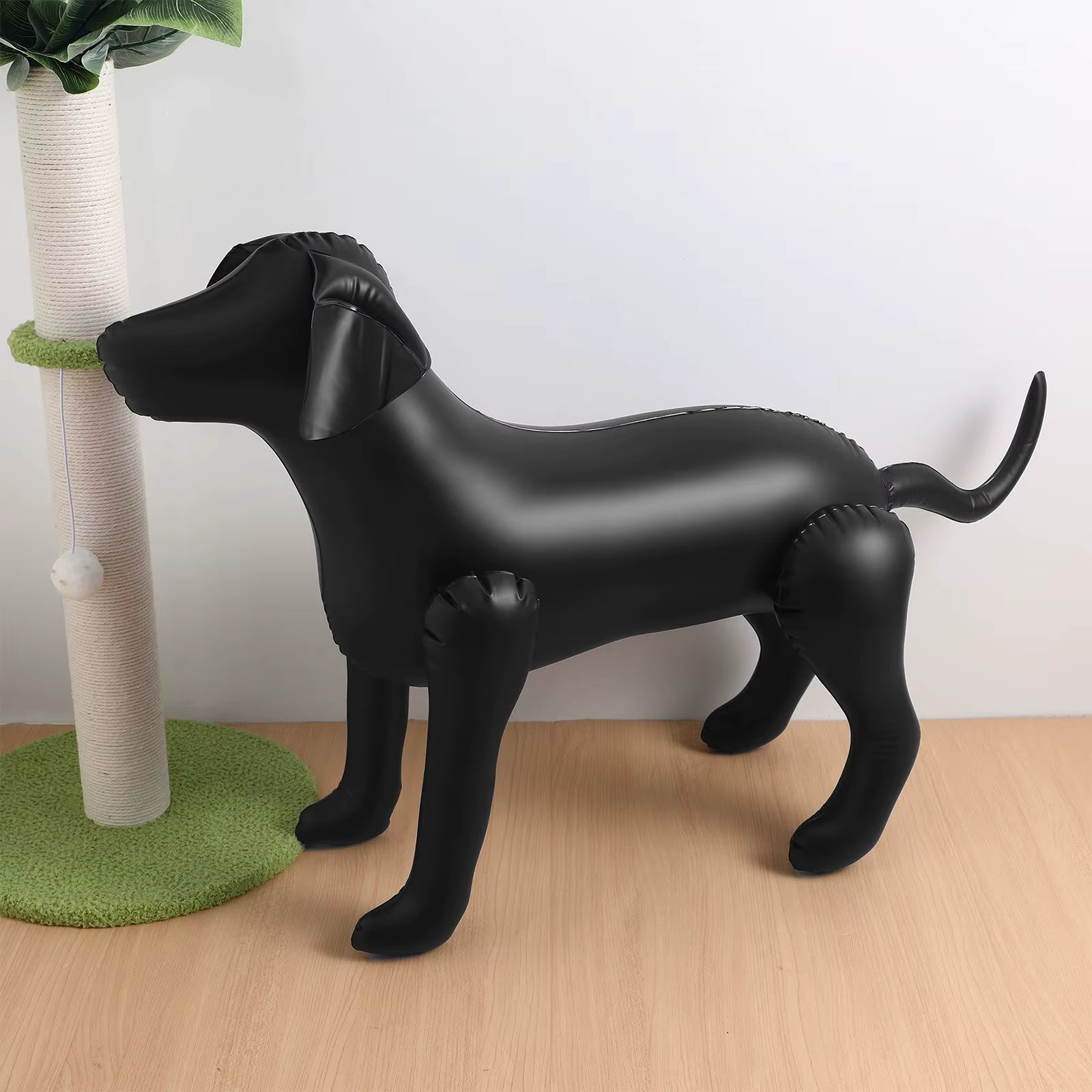 1PC Inflatable Mannequin Inflatable PVC Dog Mannequin Standing Position Dog Models Display For Clothing Apparel Collar