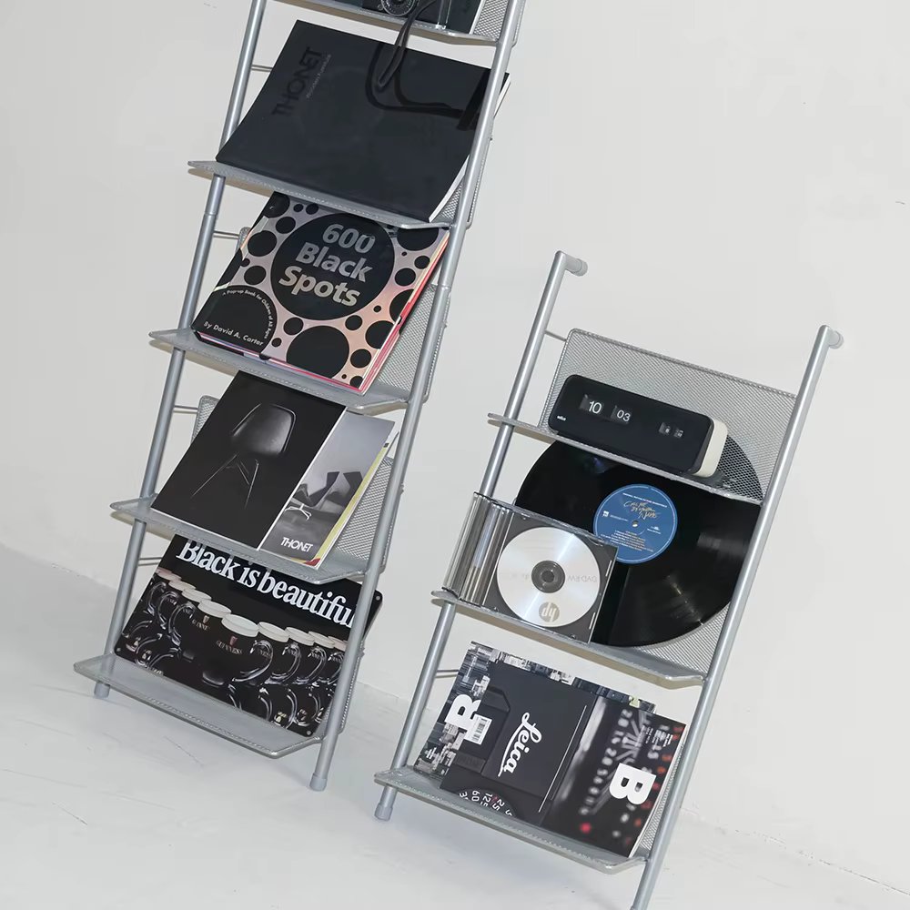 Banoko CD magazine matte steel shelf optional 1 (3/6 steps)