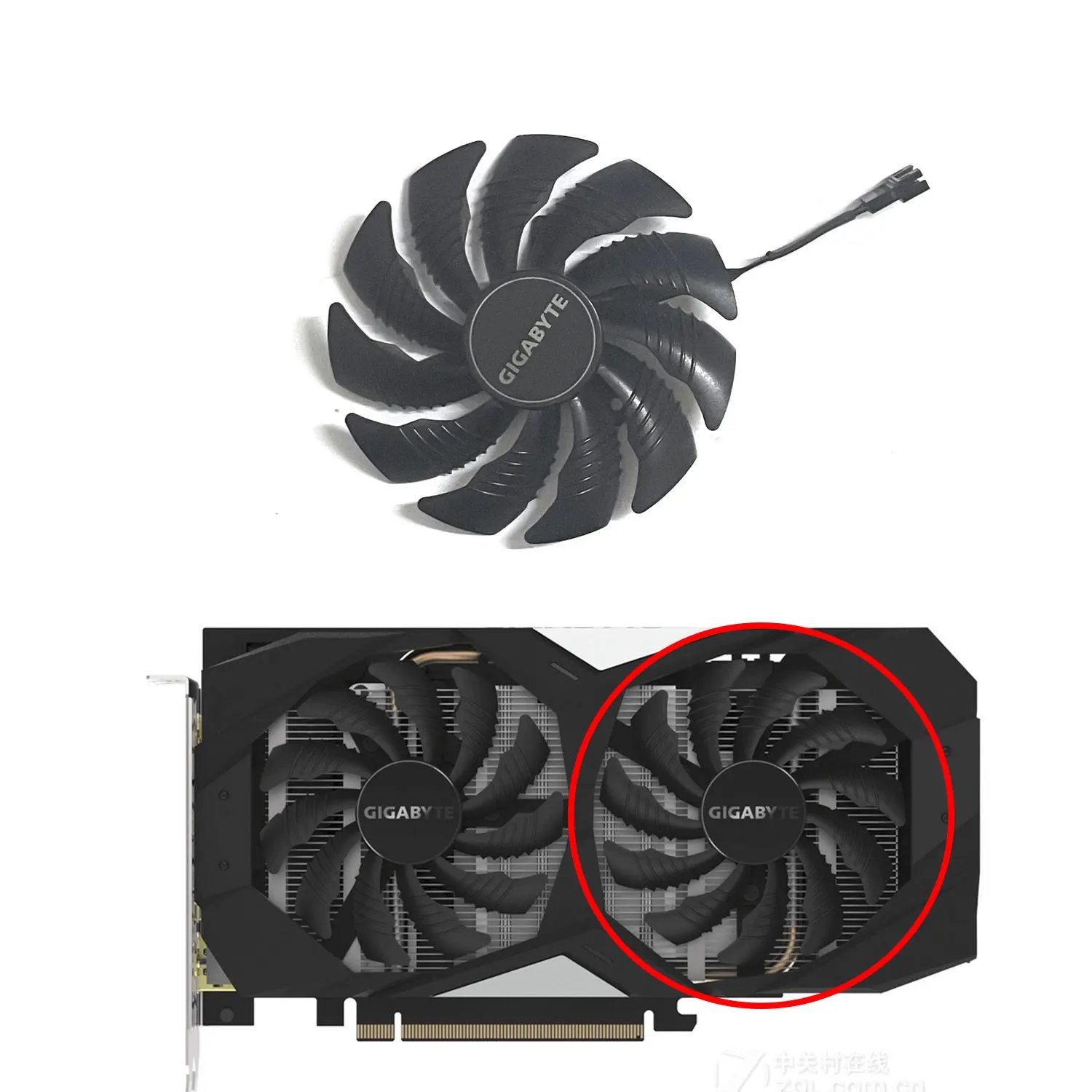 Original New 88MM Cooler Fan Replacement For Gigabyte RTX 1650 1660 1660Ti 2060 2070 Super Graphics Video Card Cooling Fans