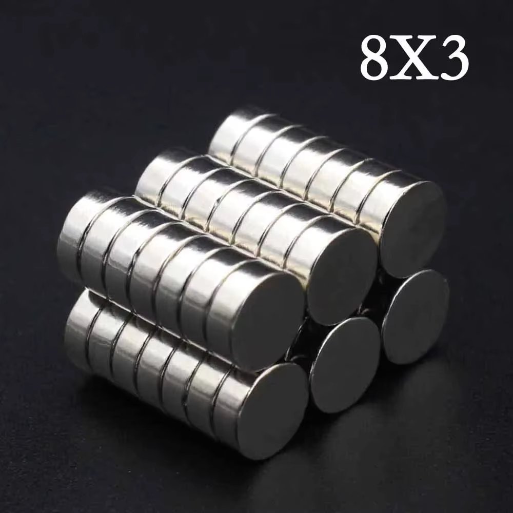 5/10/20/30/40Pcs 8x3 Neodymium Magnet 8mm x 3mm N35 NdFeB Round Super Powerful Strong Permanent Magnetic imanes