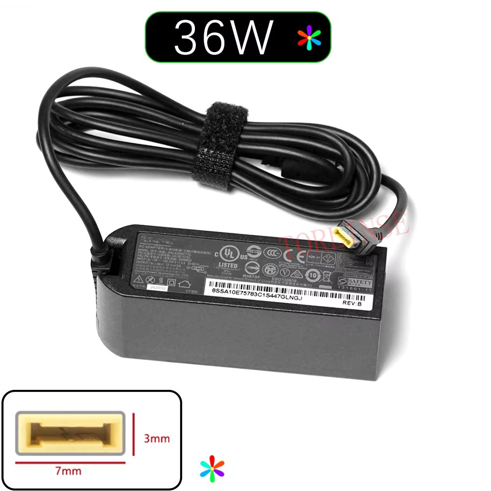 12V 3A 36W Tablet Charger For Lenovo ThinkPad 10 ADLX36NDT2A 4X20E75066 TP00064A Laptop AC Adapter Charger