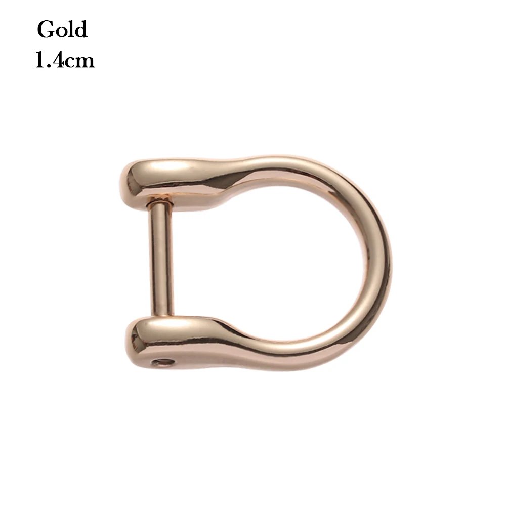 1Pcs Metal D Ring Buckle for DIY Handbag Detachable Removable Open Screw Clasp Craft Bag Strap Belt Handle Webbing Buckle