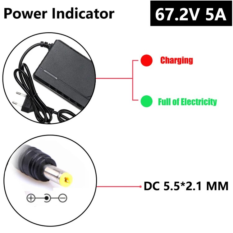 67.2V 5A DC