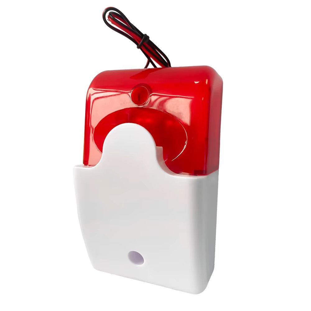 Wired Strobe Siren Durable 12/24/220V Sound Alarm Flashing Light Strobe Siren For GSM Wireless Home Security Alarm