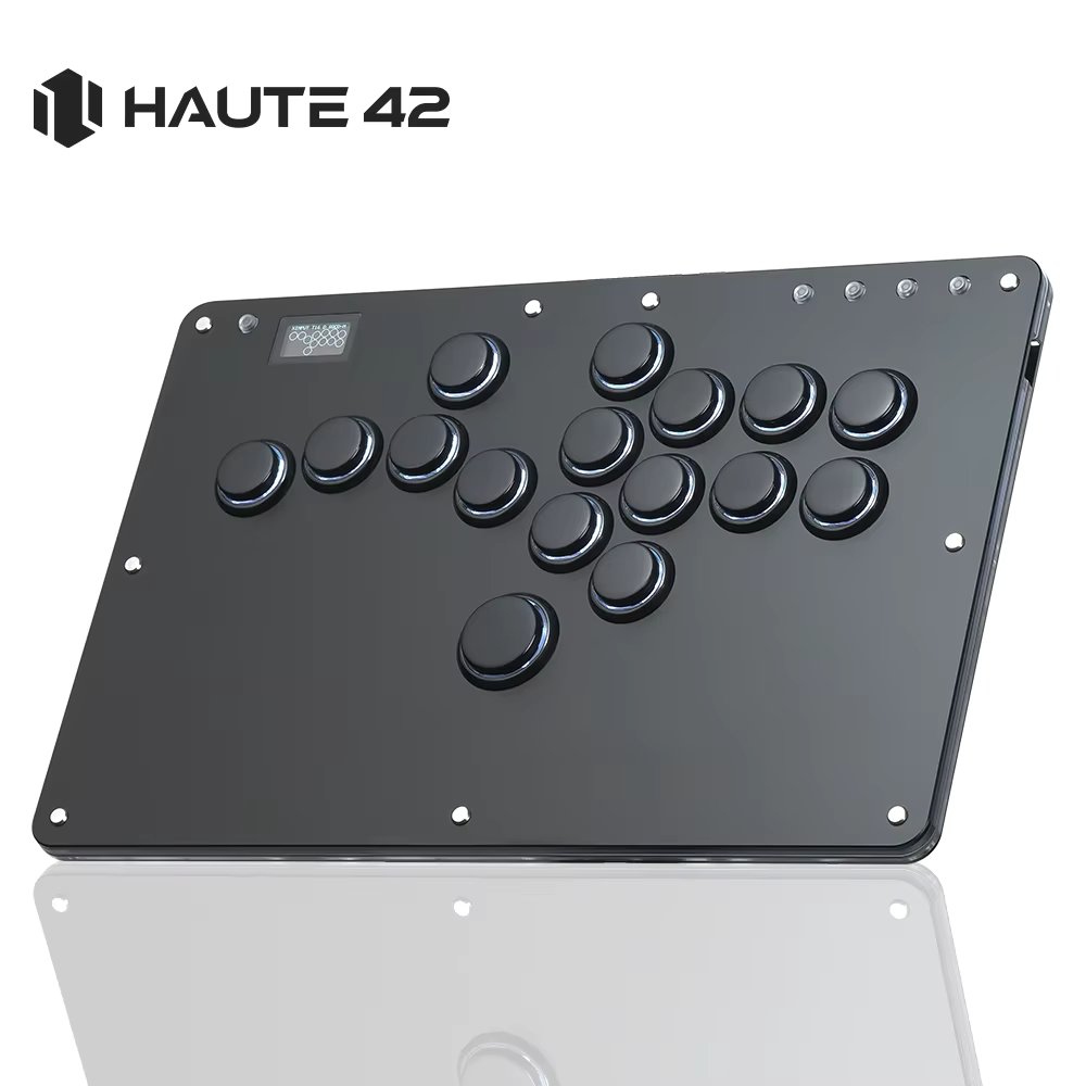 Haute42 Controle Arcade Joystick Hitbox Controller Button Rim Hitbox Leverless Arcade Controller For PC/ PS5/PS4 Fighting Stick