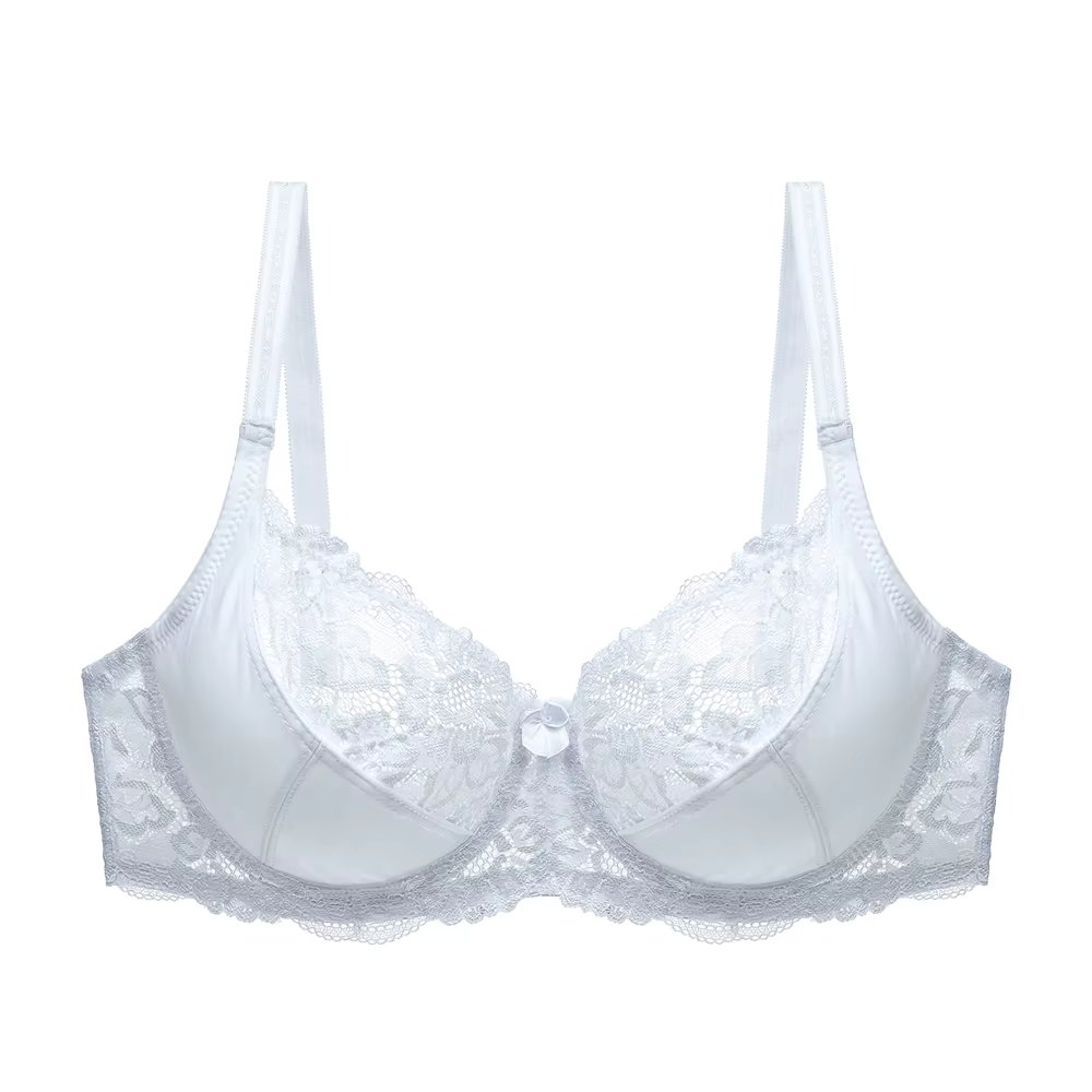 Plus Size Women Lace Bra Un-padded Underwired Ladies Big Underwear Bralette Sexy Lingerie Top Large BH C D DD E Cup