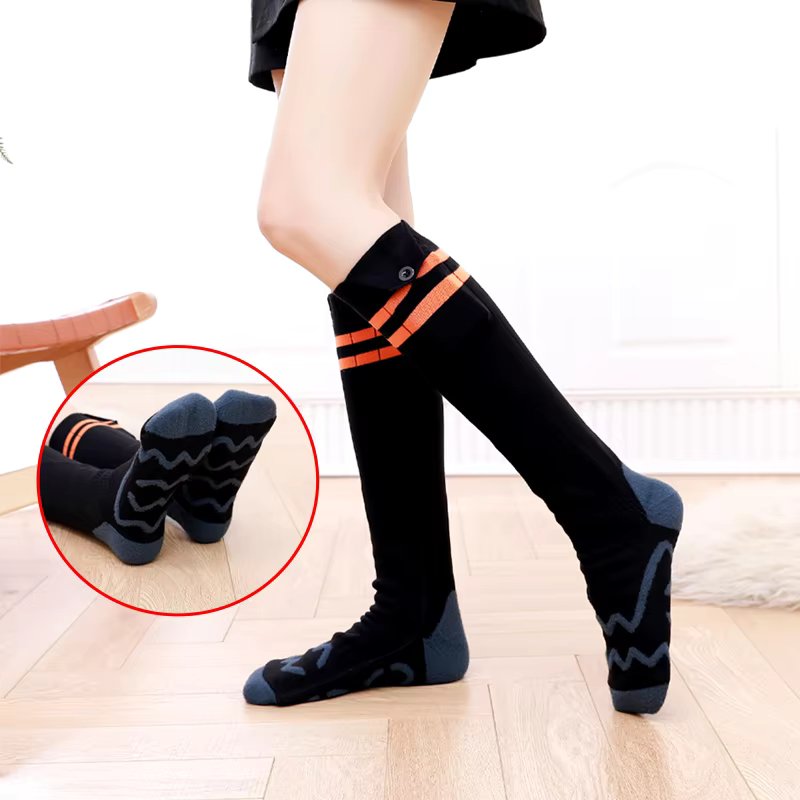 Same-day shipping rechargeable thermal socks electric Winter heated mountain climbing fishing outdoor activities long socks free size