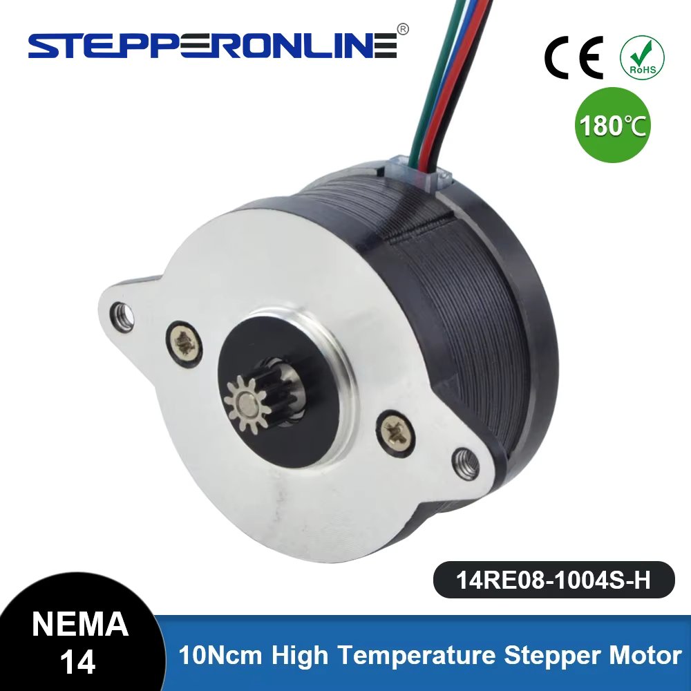 Nema 14 High Temp Stepper Motor 10Ncm/14.24oz.in Insulation Class H 180C