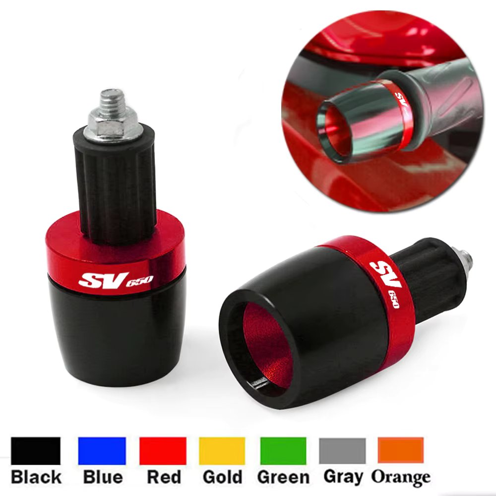 For Suzuki SV650 SV 650 SV 650 S All Years Motorcycle 7/8" Universal Handlebar Grip Ends Handle Bar Grips Cap End Plug Slider
