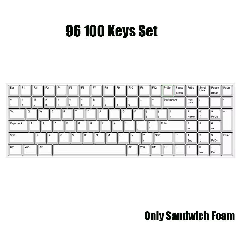 96 100 Key White