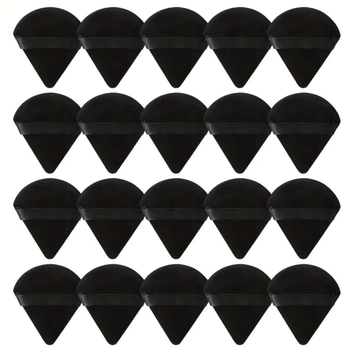 10/20PCS Triangle Makeup Sponge -Luxurious Velour,Ultra-Soft & Washable -Wet or Dry, Perfect for Loose Powder, Foundation & Body