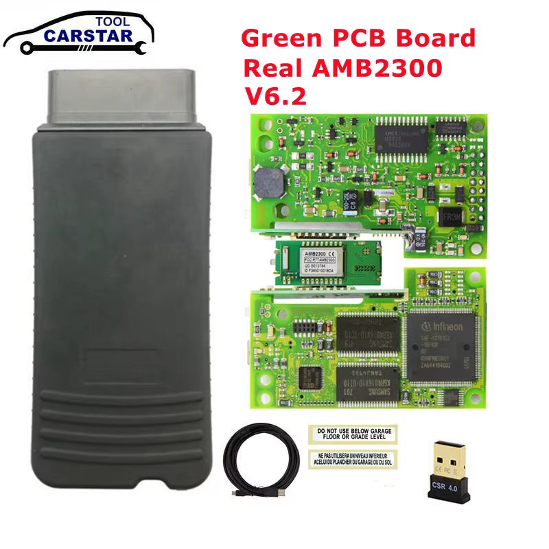 Professional Red PCB with AMB2300 Perfect 5054A Full Chip Original V7.2 5054 Bluetooth UCDS Buzzer Blue LED 5054A