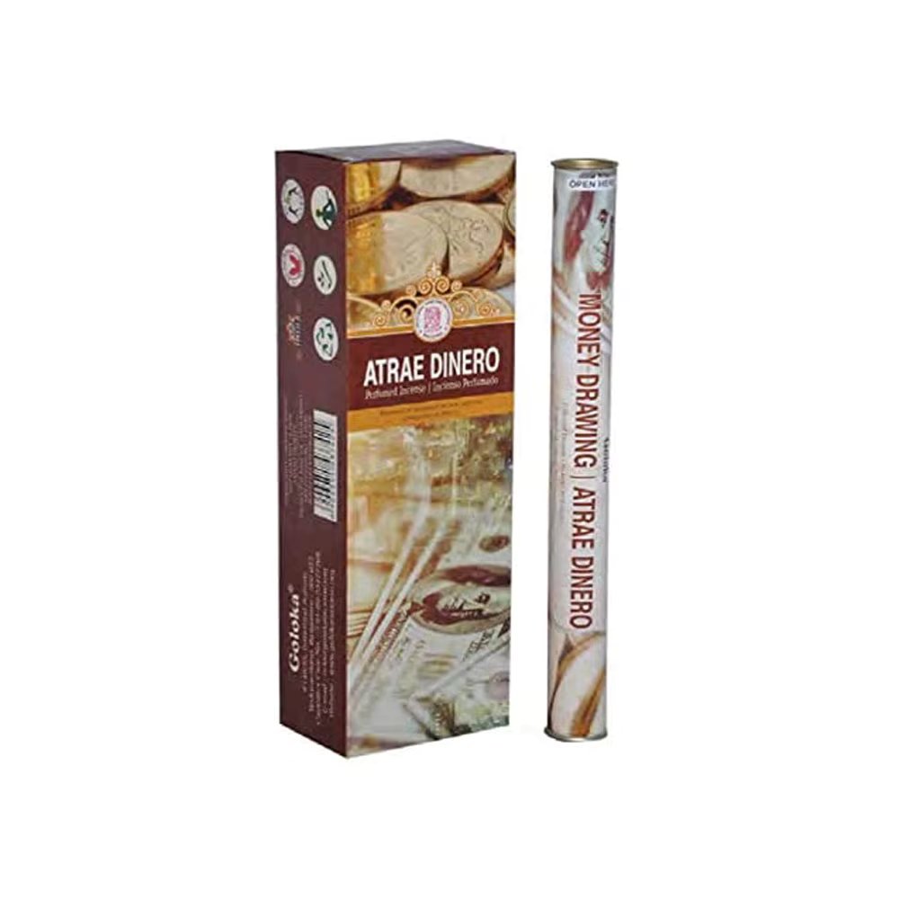 Incense aromatherapy attracts money quality Goloka india Buddha 6 packs of 20 aromatic sticks