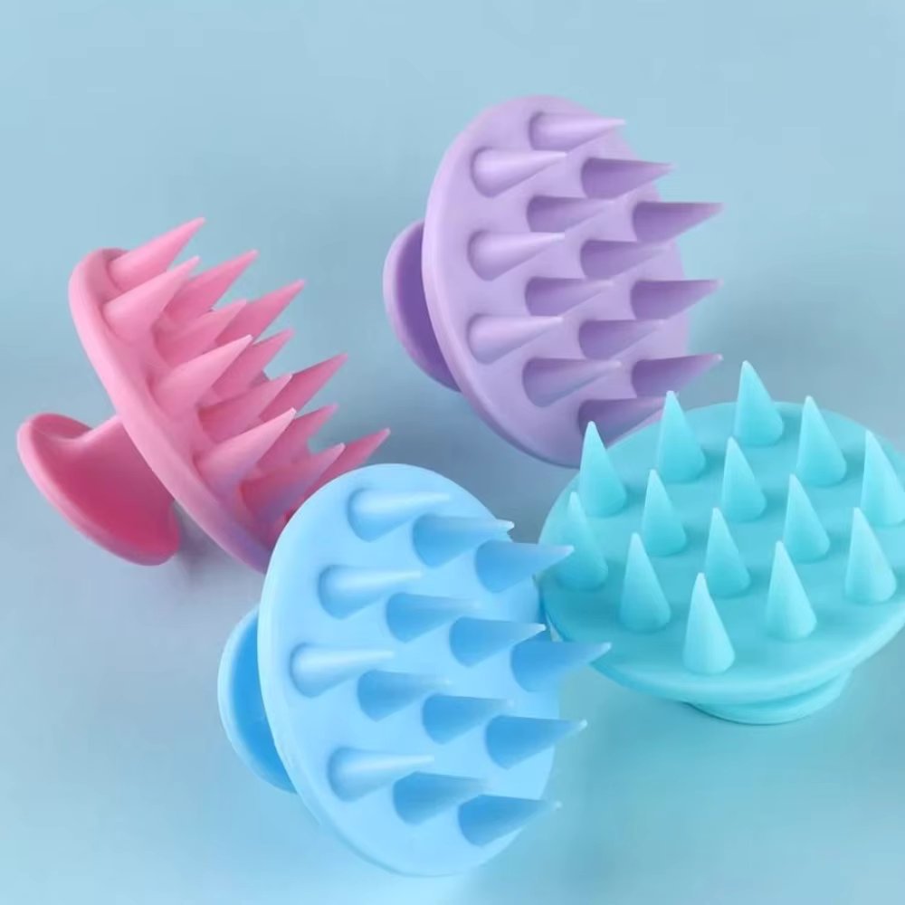 5 Silicone Massager Kit for Shampoo/Bath Brush/Scalp Cleaning