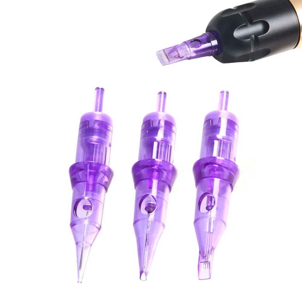 10PCS/BOX Tattoo Machine Pen Needles RL RS M1 CM #10 0.3MM Sterilized Disposable Tattoo Cartridge Needle With Membrane 3RL 5RL