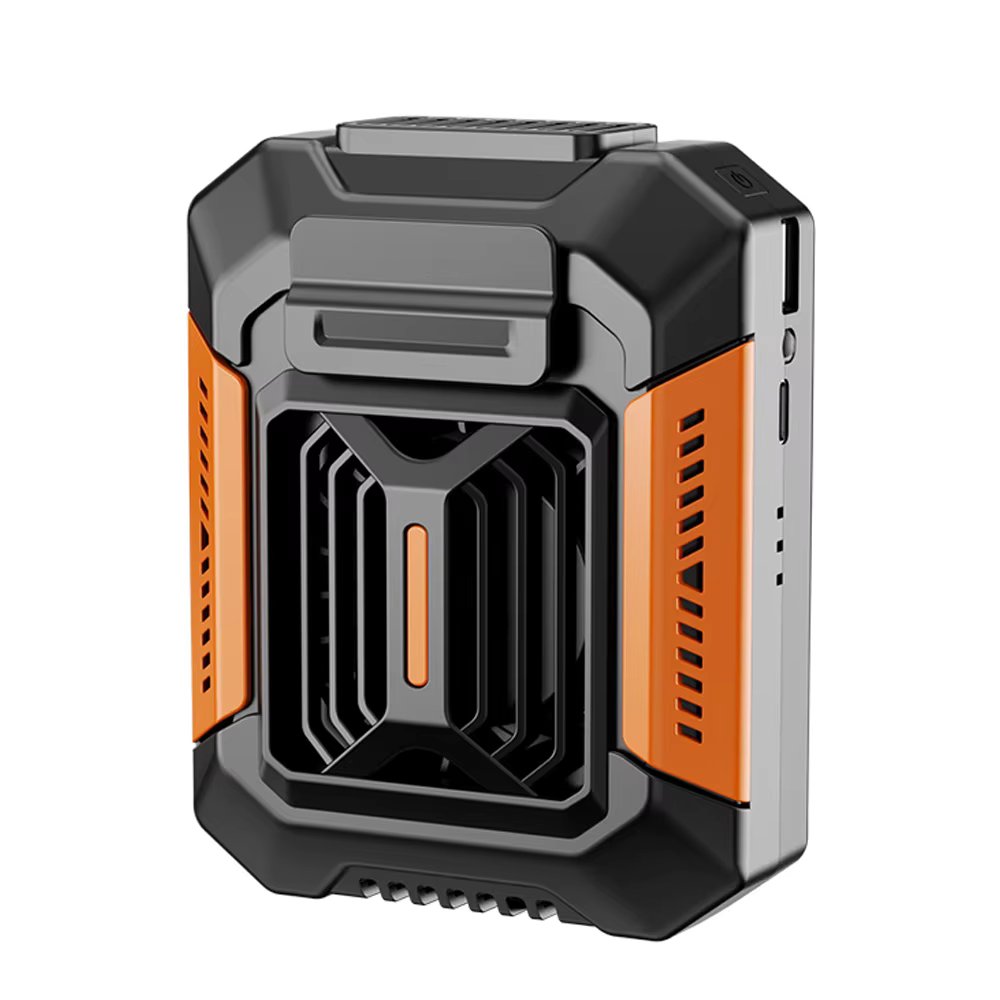 Waist Mounted Electric Fan 4000mAh Rechargeable Anti Drop Shock Absorption Fan Portable Bladeless Flashlight Hanging Neck Fans