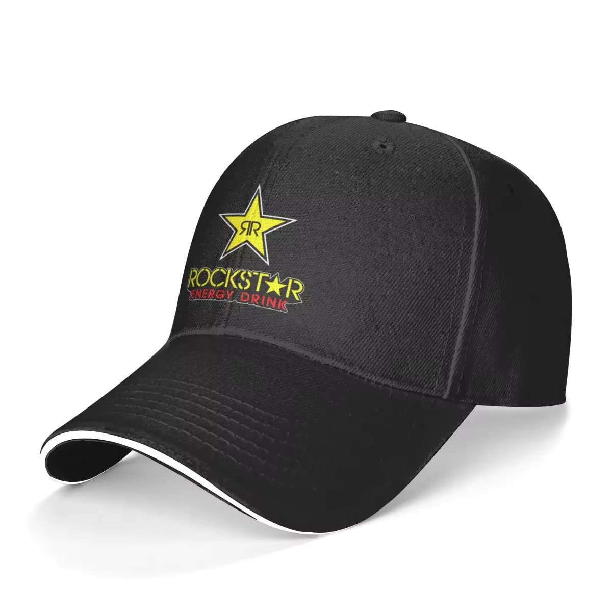 Energy Drink Baseball Cap Rock Star Merchandise Hippie Cheap Trucker Hat Cute Logo Women Baseball Caps