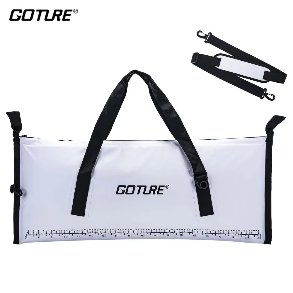 Goture Outdoor Pack Fish Cooler 40” X 16.5” | Insulated Waterproof Fishing Kill Bag | Sweat Proof Design | Nylon Carrying Straps