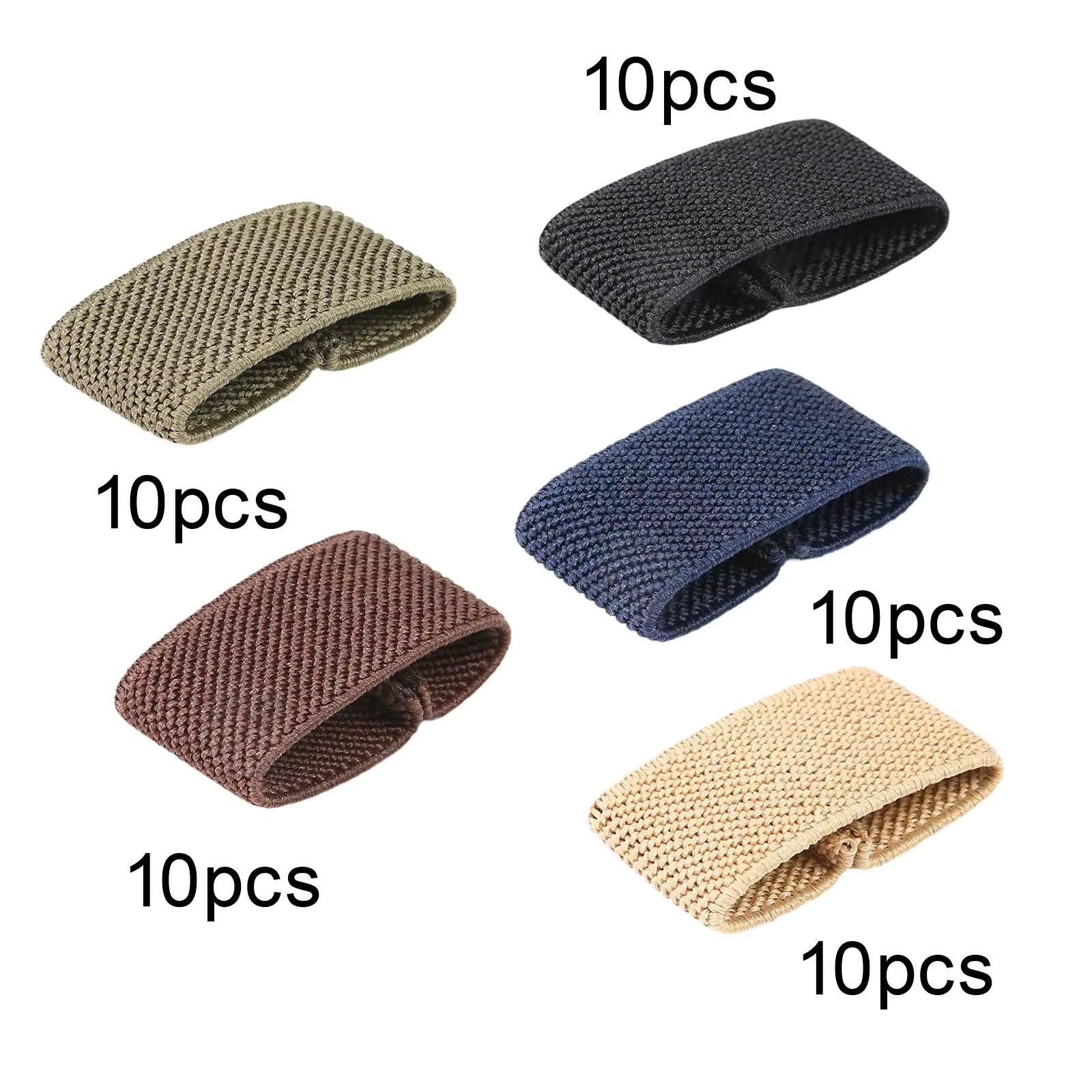 10x Elastic Belt Keepers Webbing Holder Strap Organizer Nylon for 1.5" Wide Belts/Straps Accessories Backpack Strap Holder