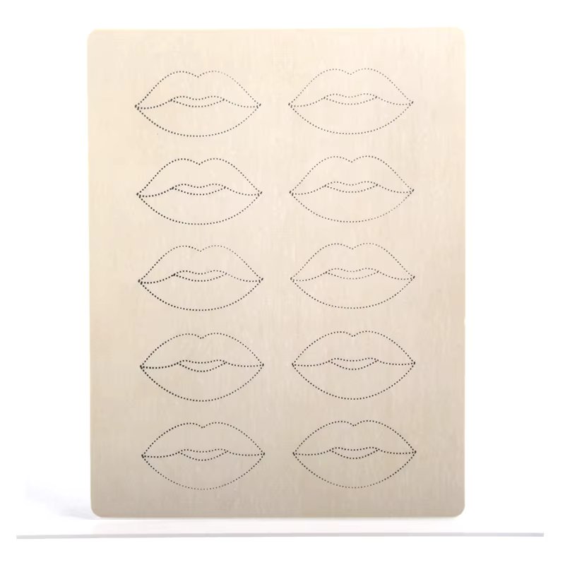 1/5/10PCS Tattoo Lips Practice Skin No Ink Permanent Makeup Practice Tattoo Skin For Microblading Supplies