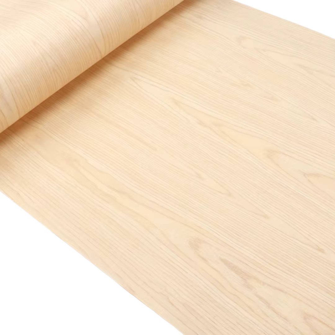 L:2.5meters Width:580mm T:0.25mm White Oak Textured Tech Wood Veneer Speaker Guitar and Vehicle Interior DIY Home Decoration