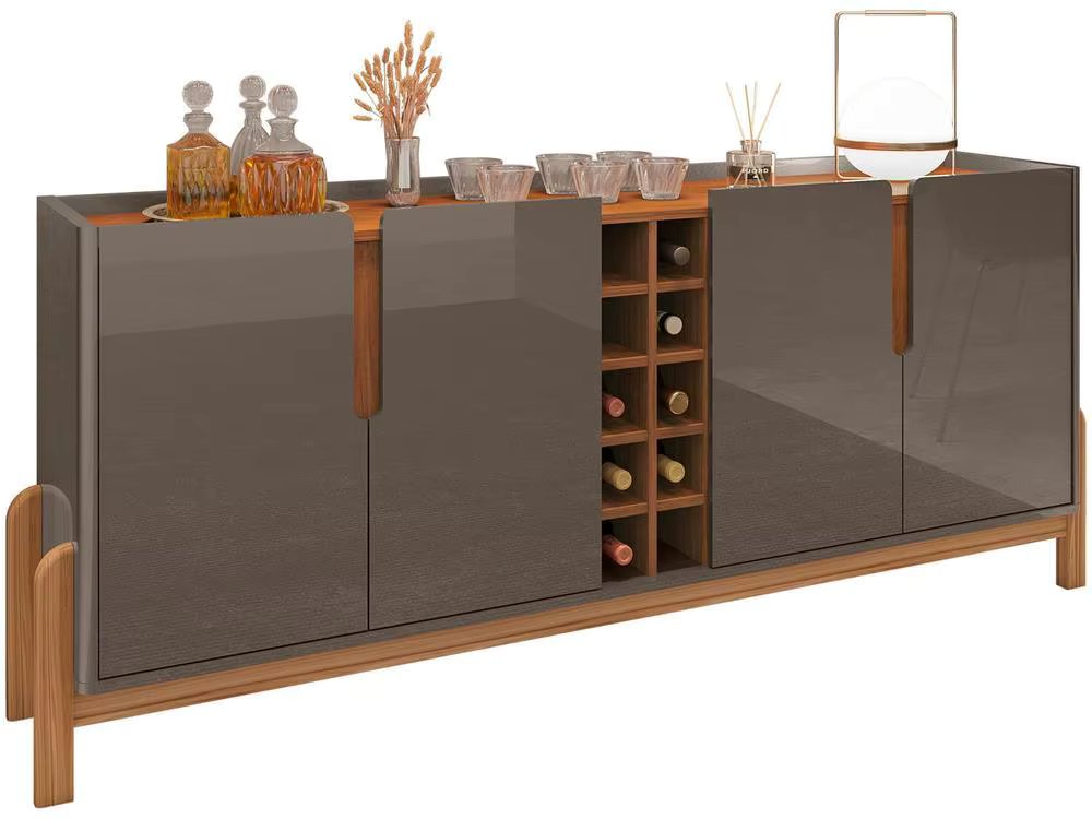 House D Lizz Modern Buffet with Cellar 4 Doors