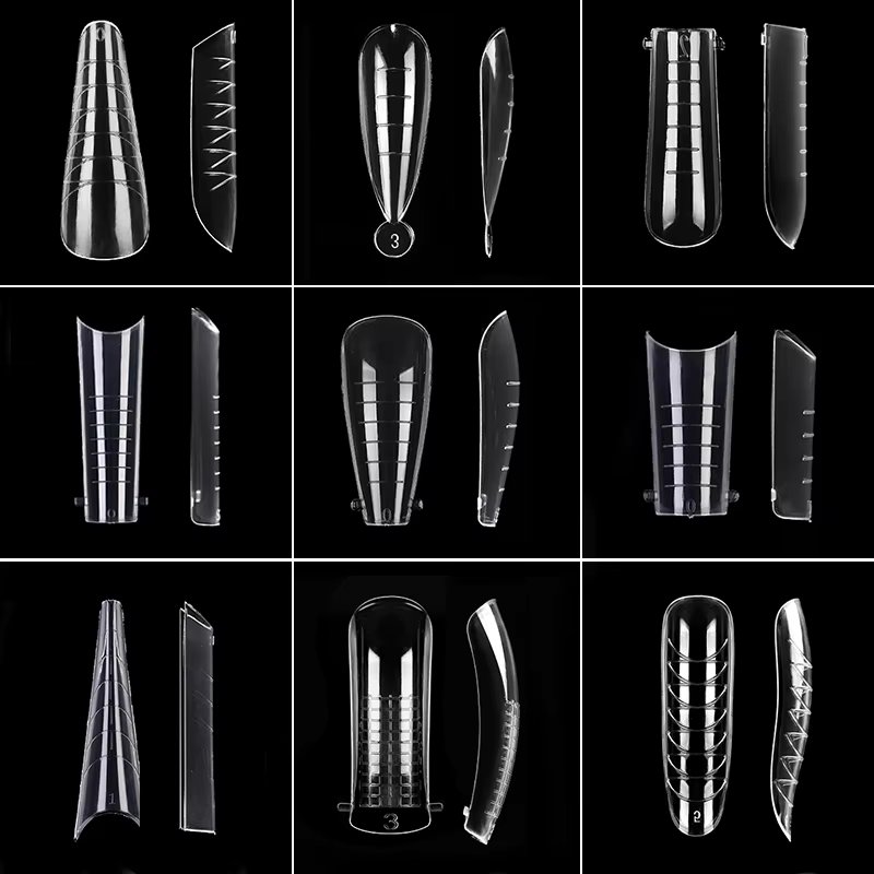 Extension False Nails Tips Acrylic Fake Finger UV Gel Polish Mold Sculpted Full Cover Press on Nail Art Manicures Supplies Tool