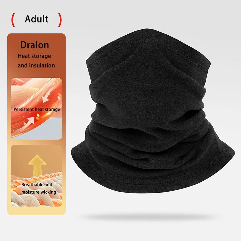 Parent-child Velvet Neckerchief Men Women Face Neck Sunshade Collar Gaiter Tube Bandana Scarf Sports Outdoor Fishing Headwear