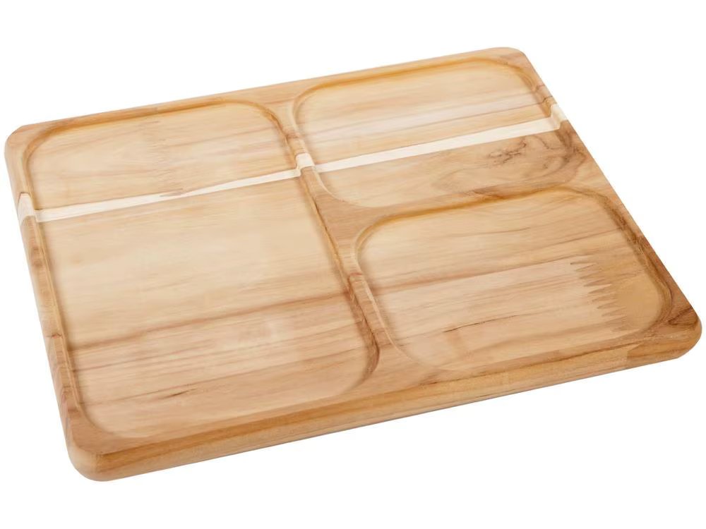 Rectangular Wood Snack