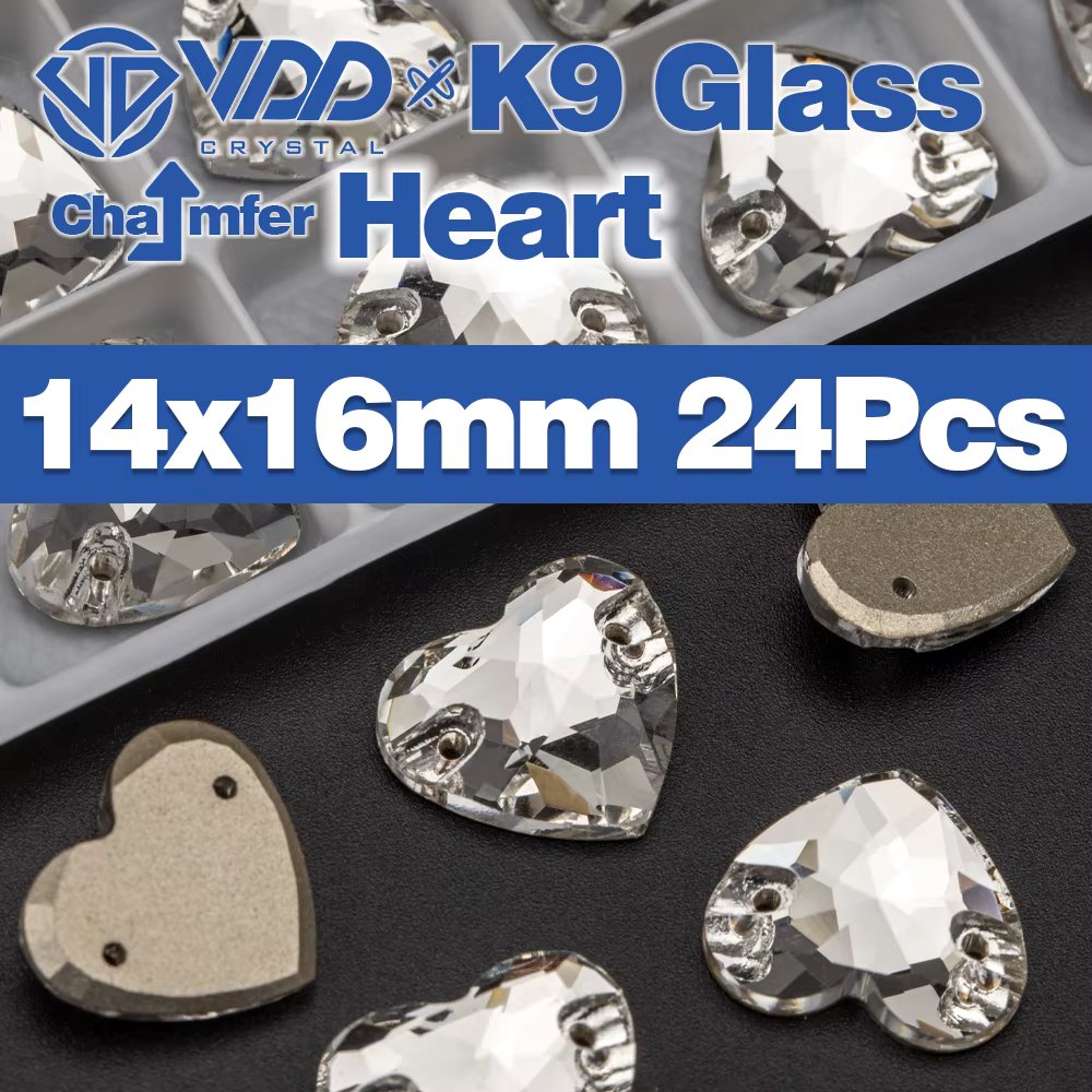 heart 14x16mm-24Pcs
