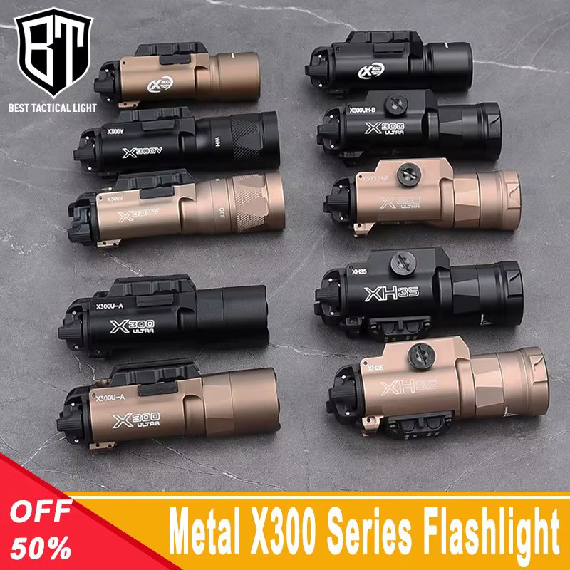 WADSN Metal Tactical X300U X300 Ultra XH35 X300UH-B Pistol Light Hunting Scout Strobe Flashlight Accessories Fit 20mm Rail
