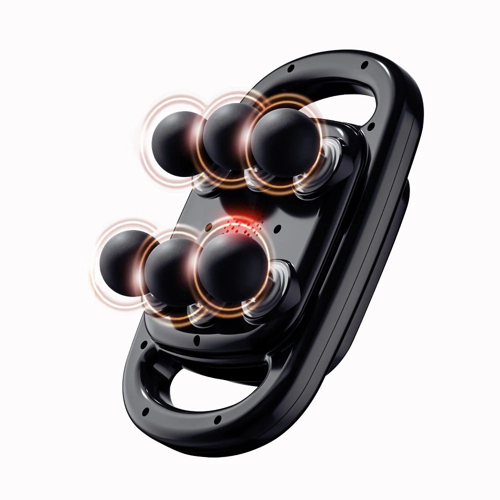 Fascia Gun Six Heads Massage Gun Muscle Relaxation Electric Massager Relief Vibrating Neck Fascia Gun Massage Instrument